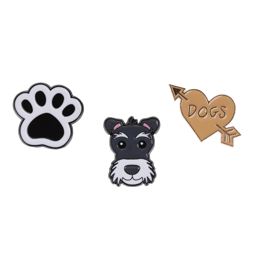 PIN119 - Pin Badges - Schnauzer