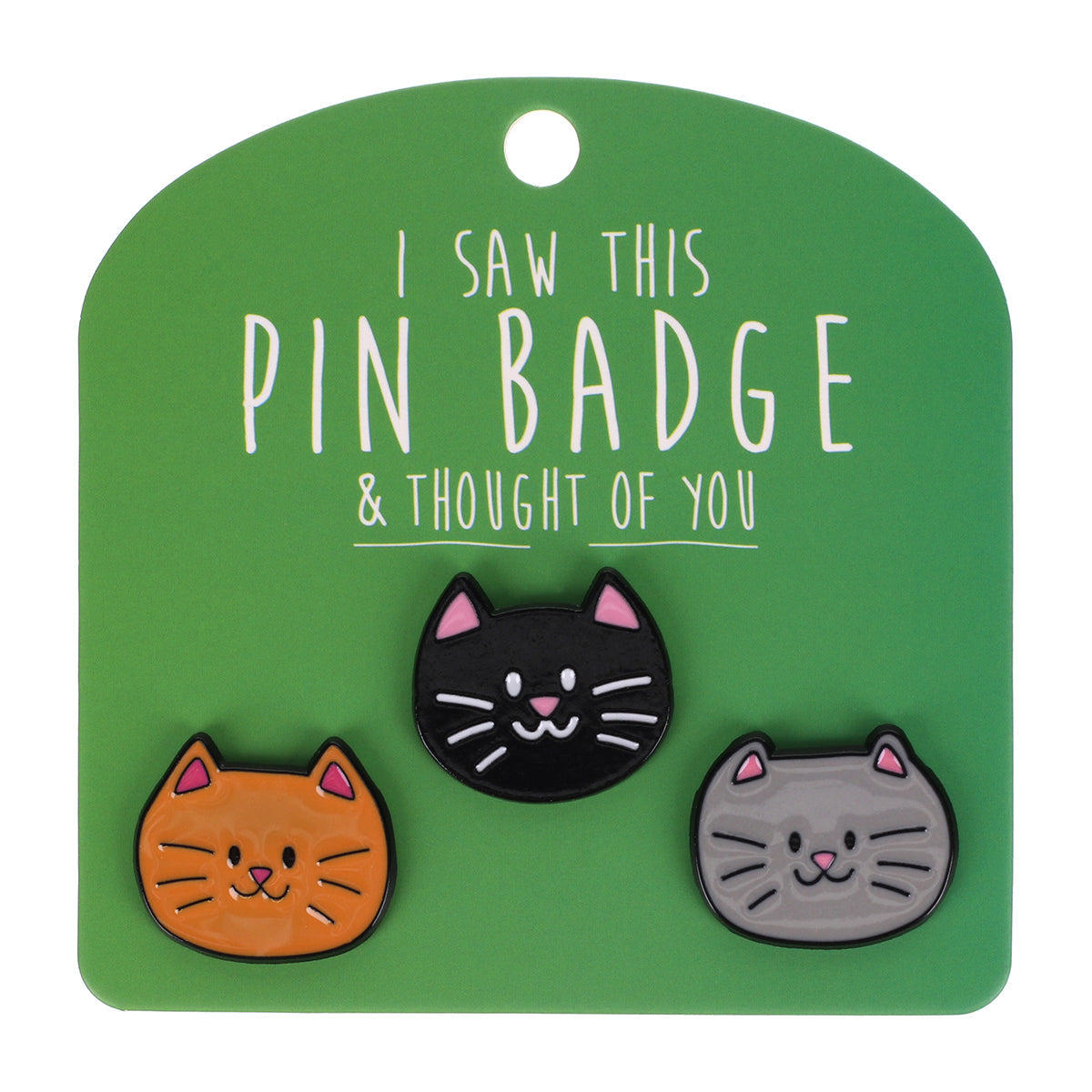 PIN124 - Pin Badges - Cat Faces