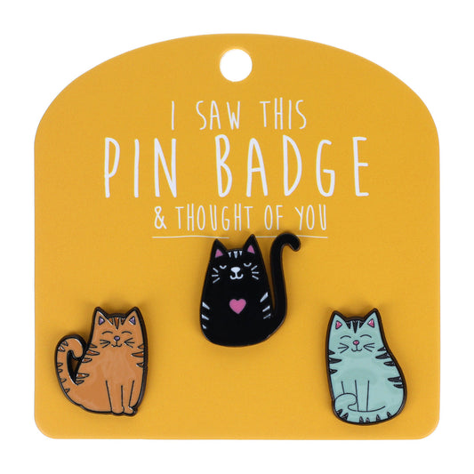 PIN126 - Pin Badges - Cats Sitting