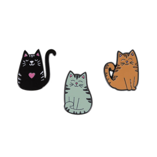 Pin Badges - Cats Sitting