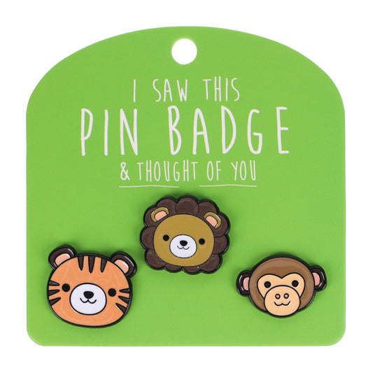 Pin Badges - Lion Tiger