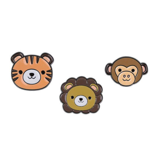 Pin Badges - Lion Tiger