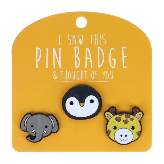 Pin Badges - Elephant Penguin