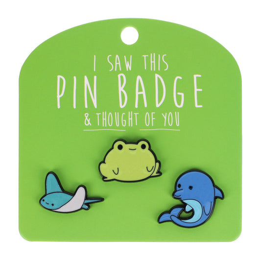 Pin Badges - Stingray Frog