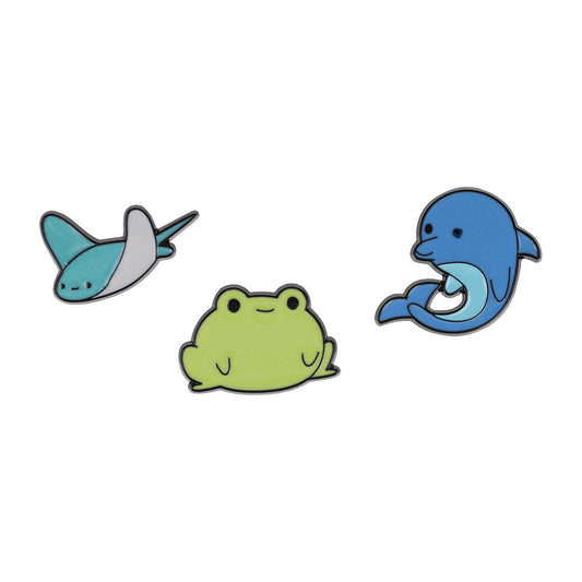 Pin Badges - Stingray Frog