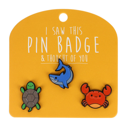 PIN138 - Pin Badges - Turtle Crab