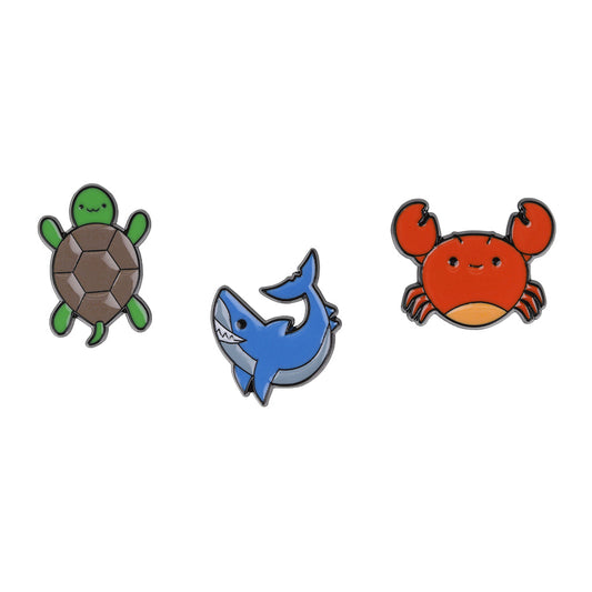 PIN138 - Pin Badges - Turtle Crab