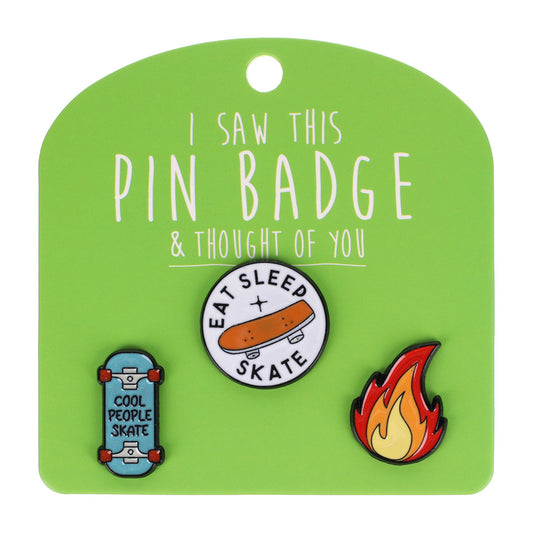 PIN146 - Pin Badges - Skate