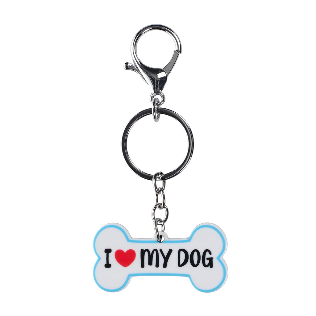 PK003 - Pet Keyring - I Heart My Dog