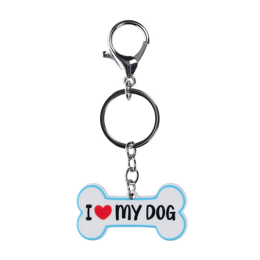 PK003 - Pet Keyring - I Heart My Dog