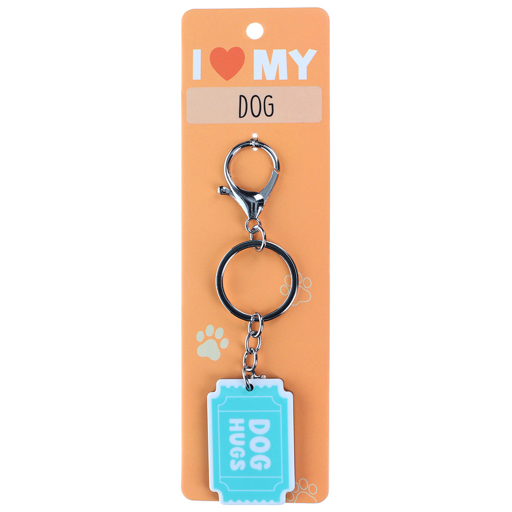 PK008 - Pet Keyring - Dog Hugs