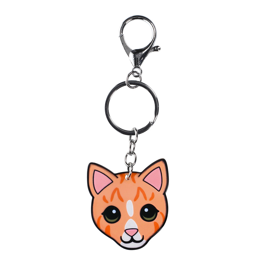 PK012 - Pet Keyring - Cat Ginger