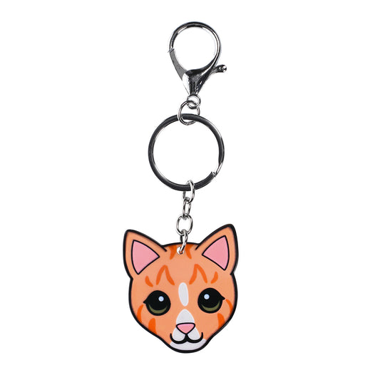 PK012 - Pet Keyring - Cat Ginger