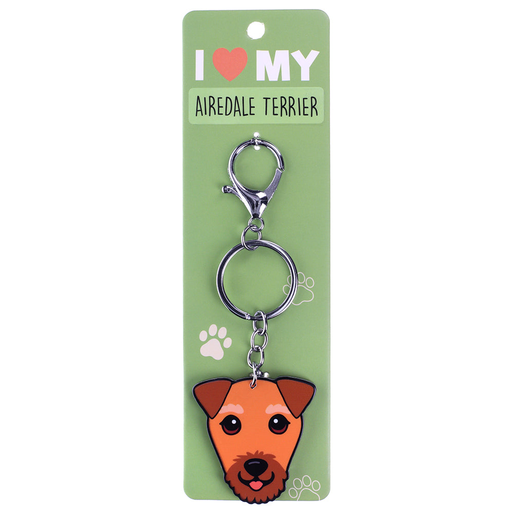 PK017 - Pet Keyring - Airedale Terrier