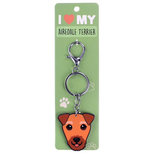 PK017 - Pet Keyring - Airedale Terrier