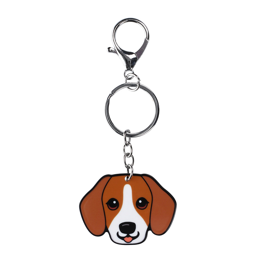 PK023 - Pet Keyring - Beagle Red