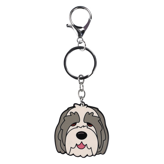 PK025 - Pet Keyring - Bearded Collie
