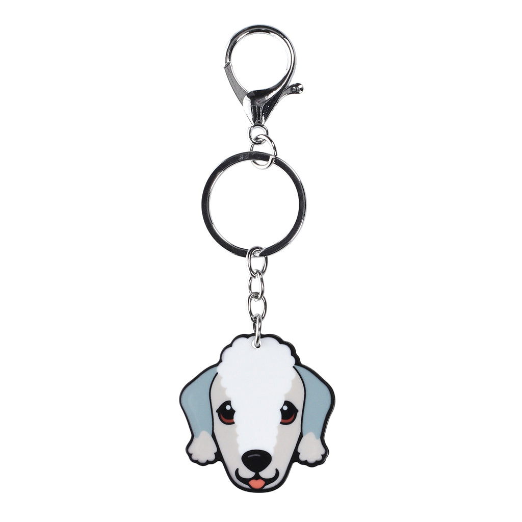 PK026 - Pet Keyring - Bedlington