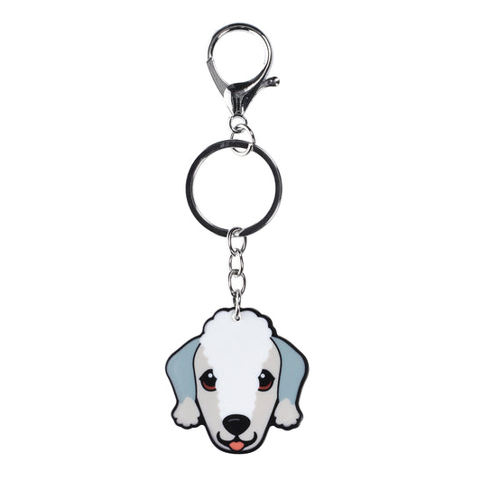 PK026 - Pet Keyring - Bedlington