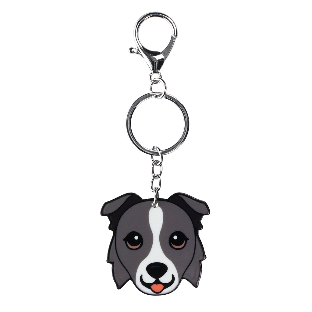PK029 - Pet Keyring - Border Collie Black