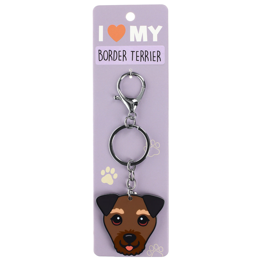 PK032 - Pet Keyring - Border Terrier