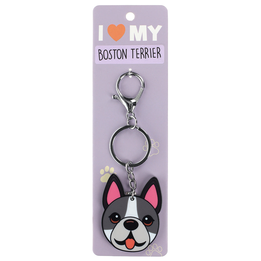 PK033 - Pet Keyring - Boston Terrier