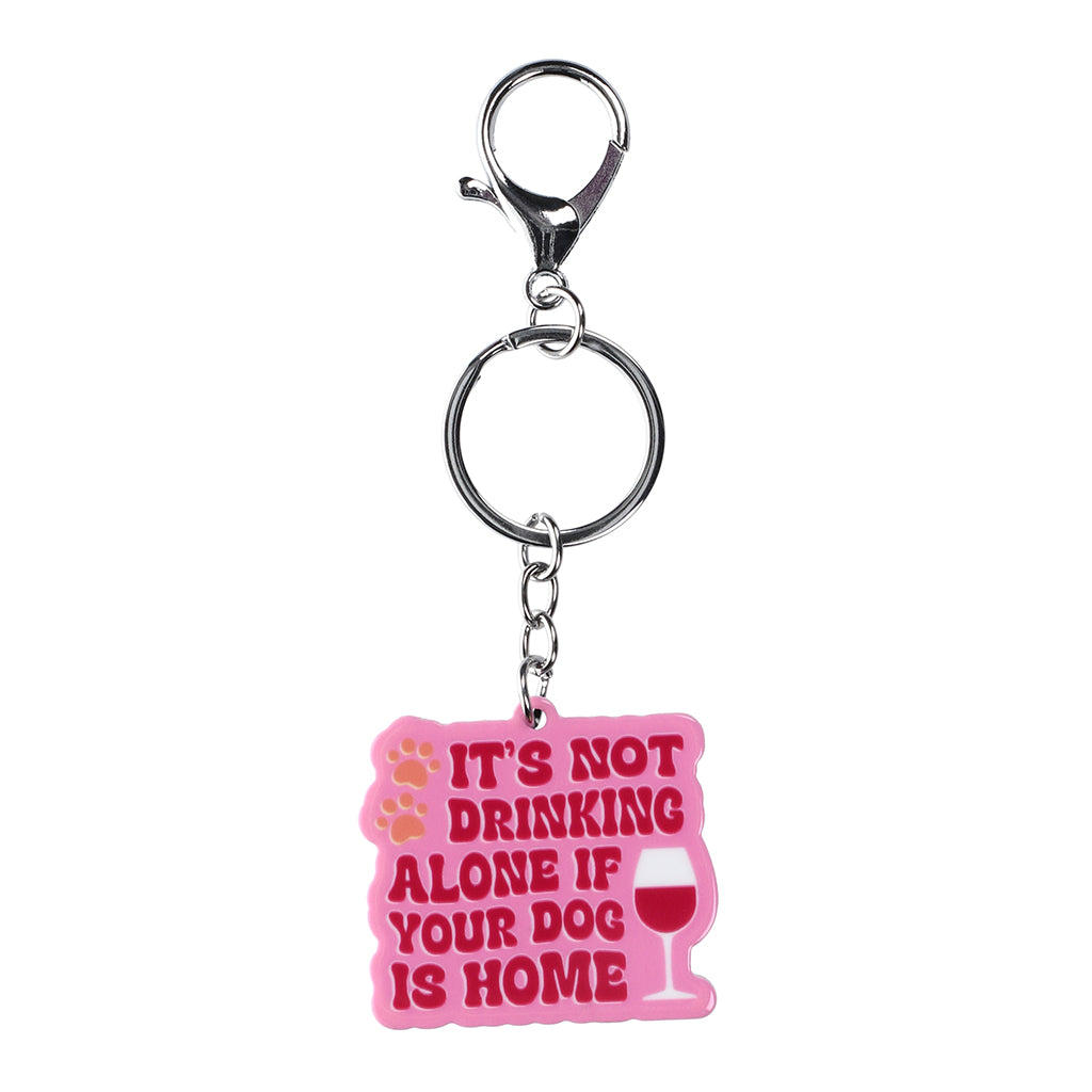 PK040 - Pet Keyring - Drinking Alone