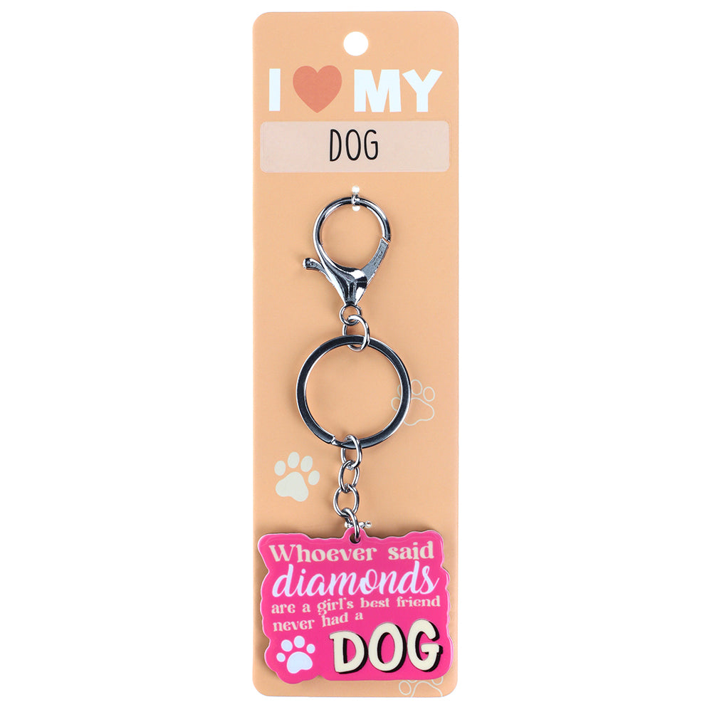 PK041 - Pet Keyring - Diamonds