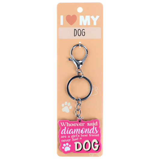PK041 - Pet Keyring - Diamonds