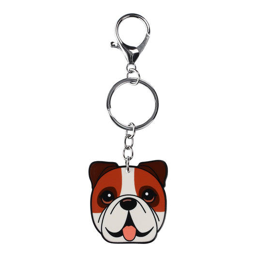 PK050 - Pet Keyring - Bulldog Fawn