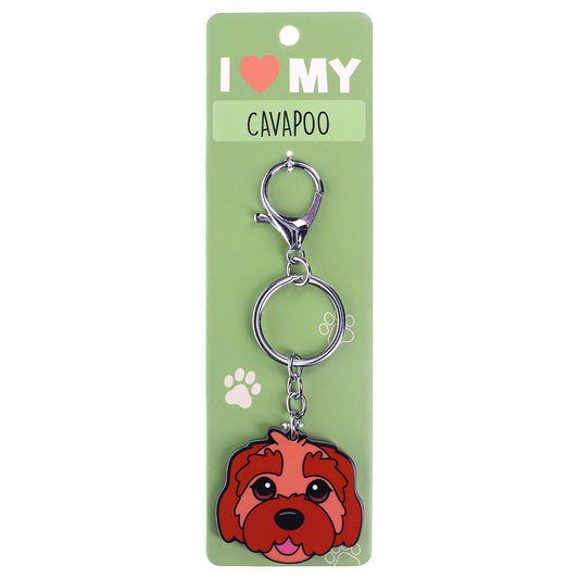 PK053 - Pet Keyring - Cavapoo Apricot