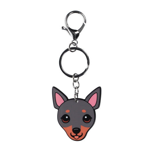 PK055 - Pet Keyring - Chihuahua Black