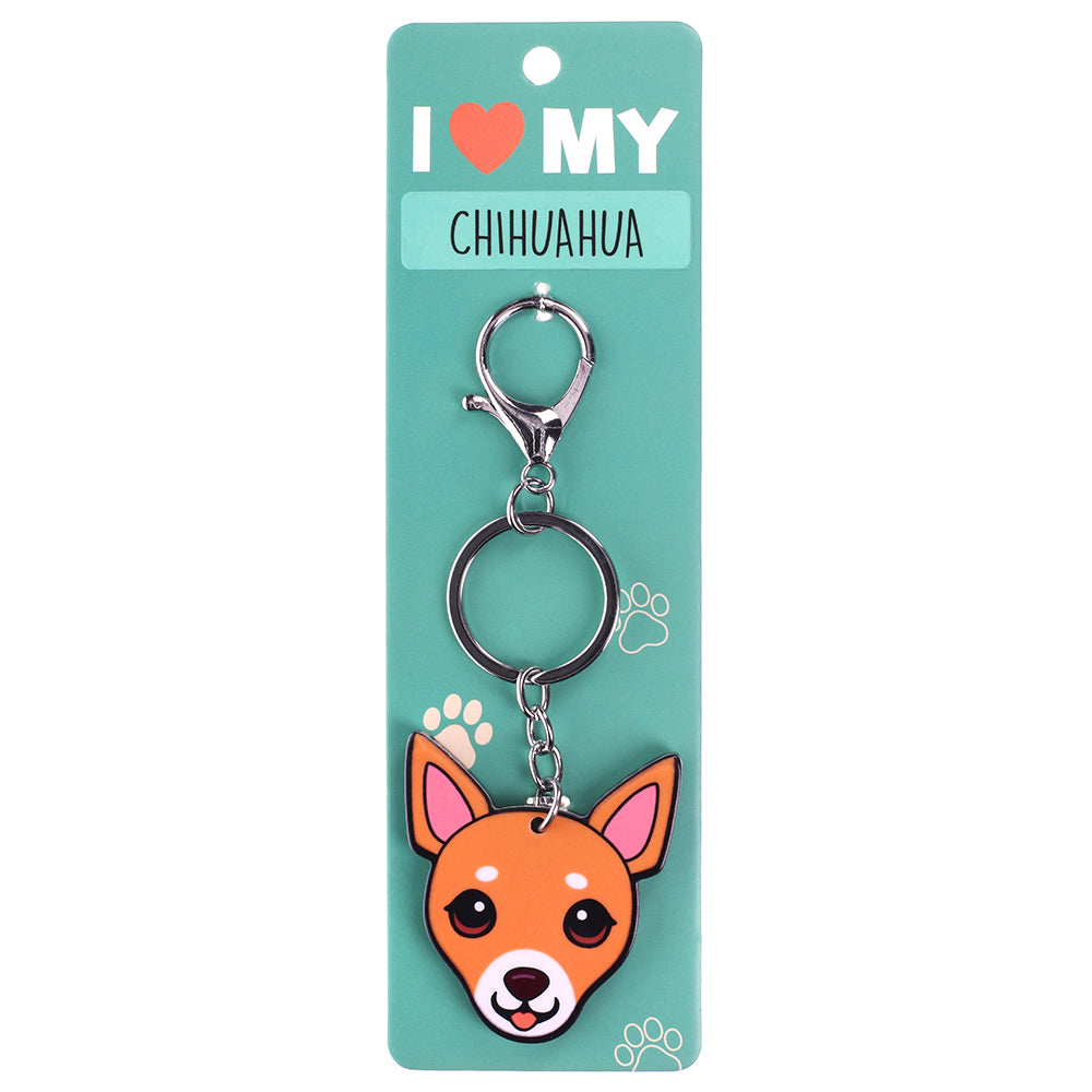 PK056 - Pet Keyring - Chihuahua Fawn