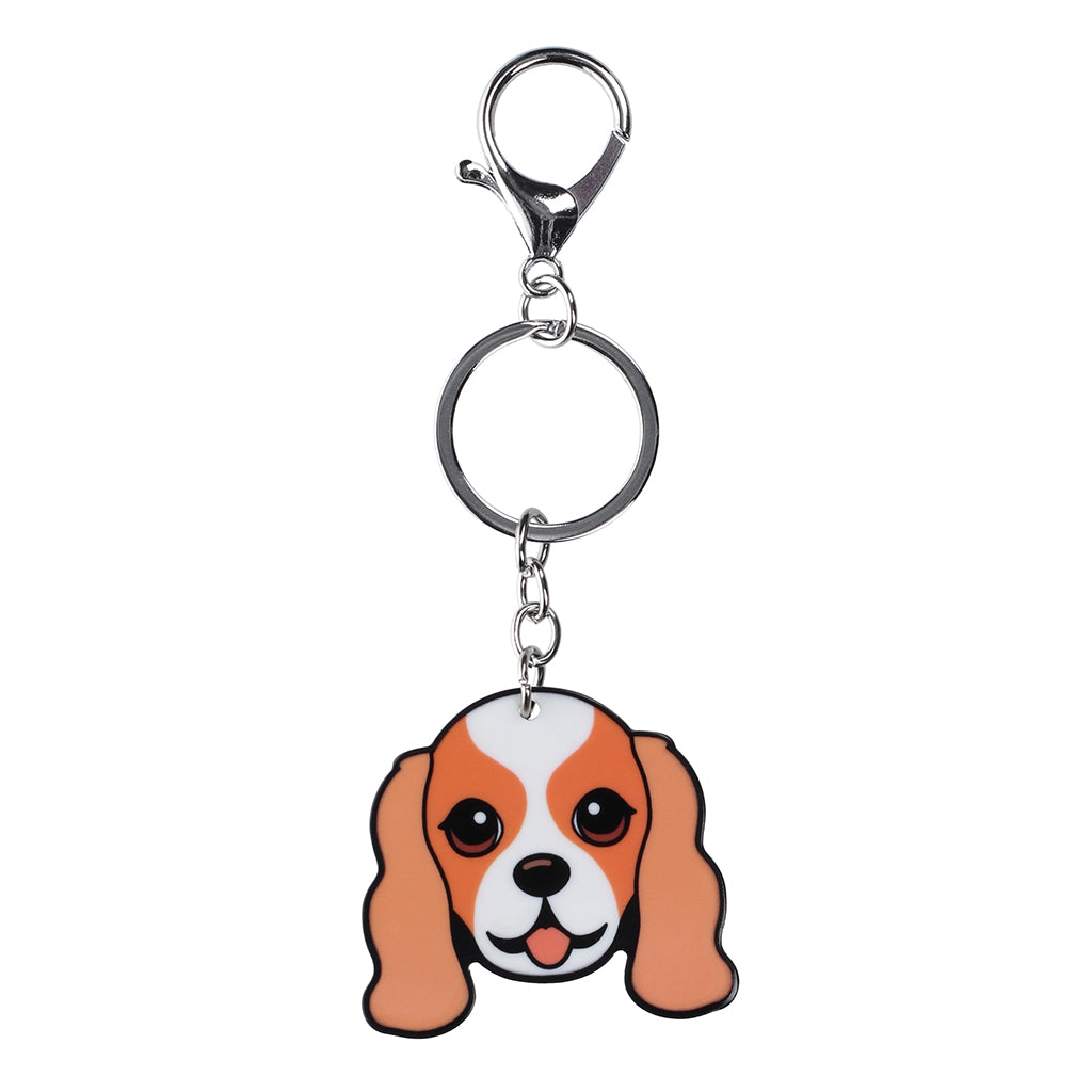 PK058 - Pet Keyring - Cavalier King Charles Blenheim