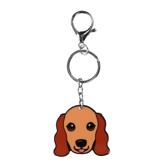 PK063 - Pet Keyring - Cocker Spaniel Gold