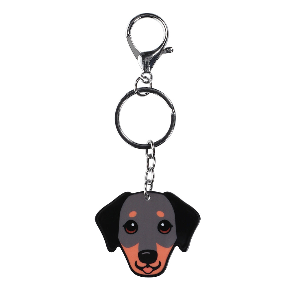 PK069 - Pet Keyring - Doberman Black