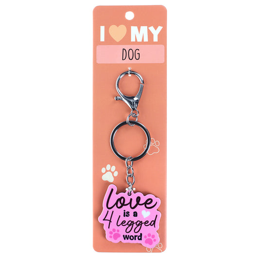 PK073 - Pet Keyring - Four Legged Word