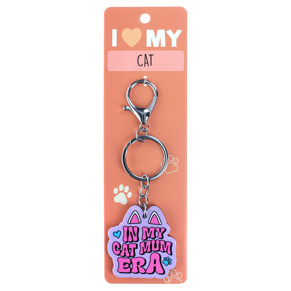 PK075 - Pet Keyring - Cat Mum Era