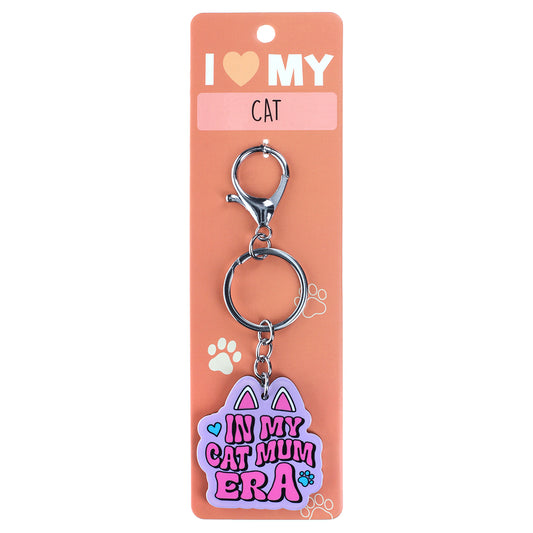 PK075 - Pet Keyring - Cat Mum Era
