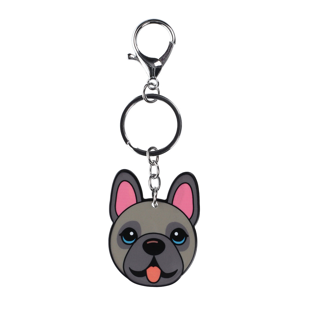 PK084 - Pet Keyring - Frenchie Blue