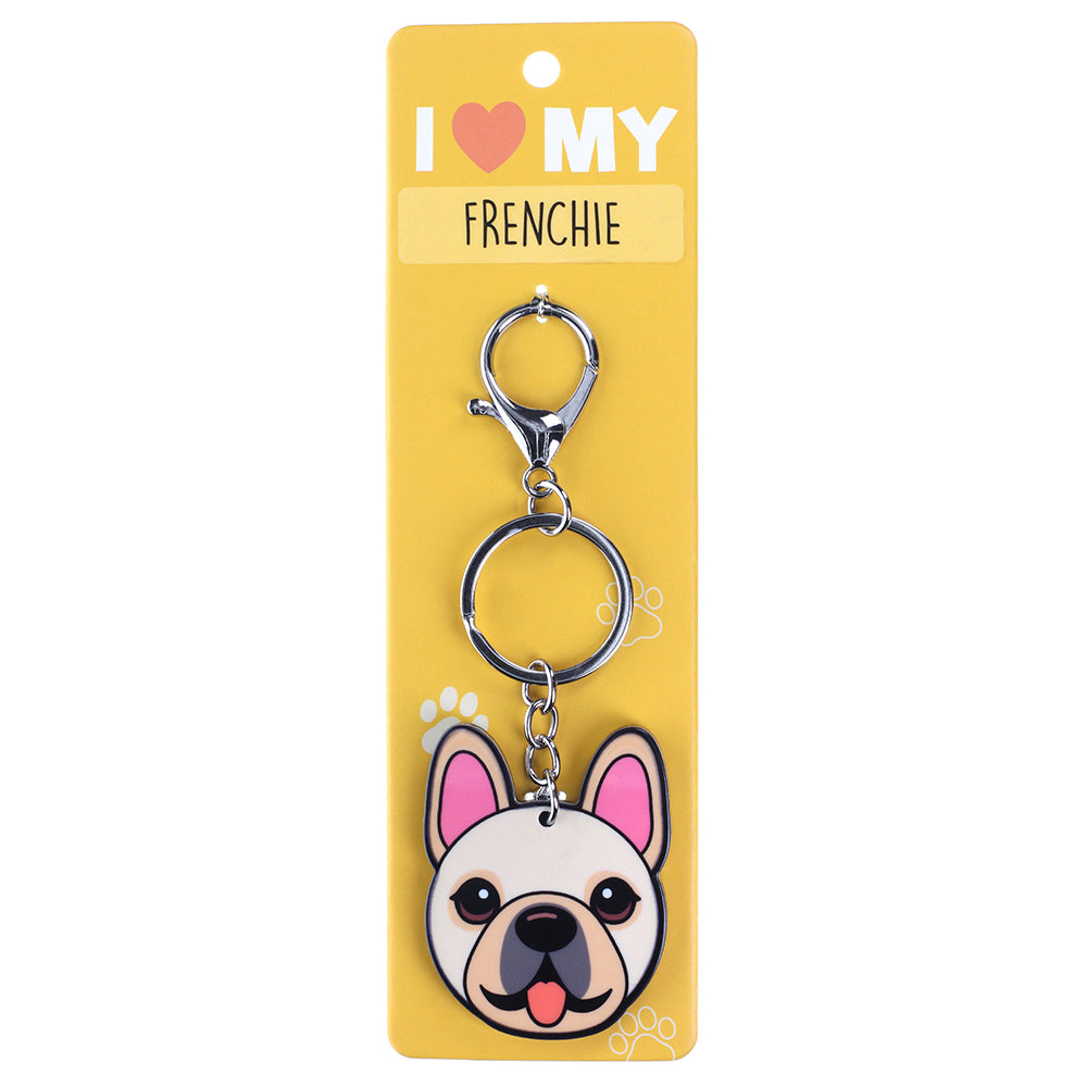 PK085 - Pet Keyring - Frenchie Cream