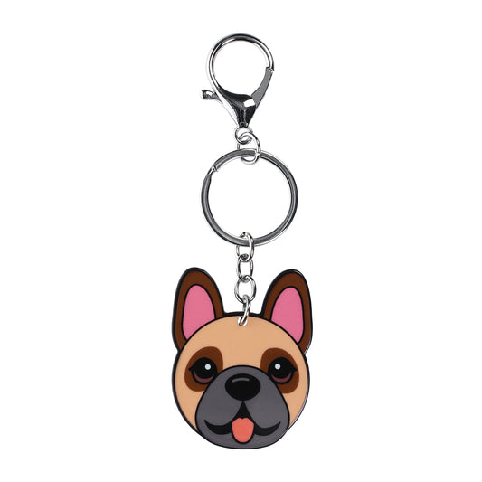 PK086 - Pet Keyring - Frenchie Fawn