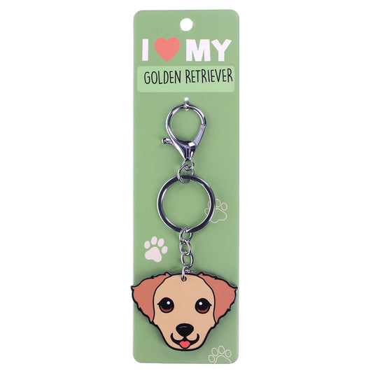 PK089 - Pet Keyring - Golden Retriever