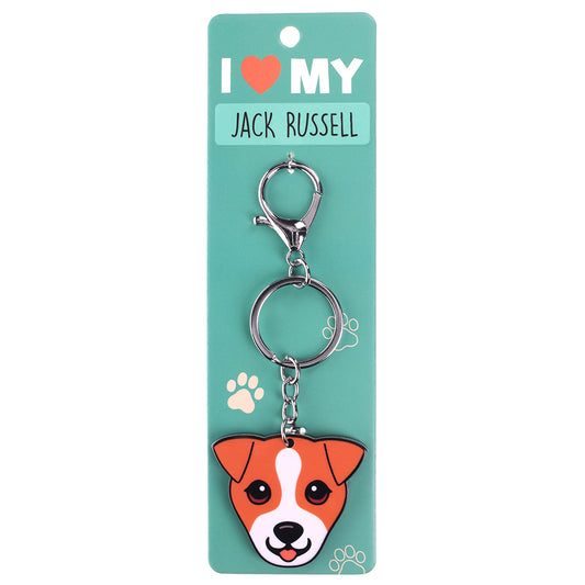 PK093 - Pet Keyring - Jack Russell Red