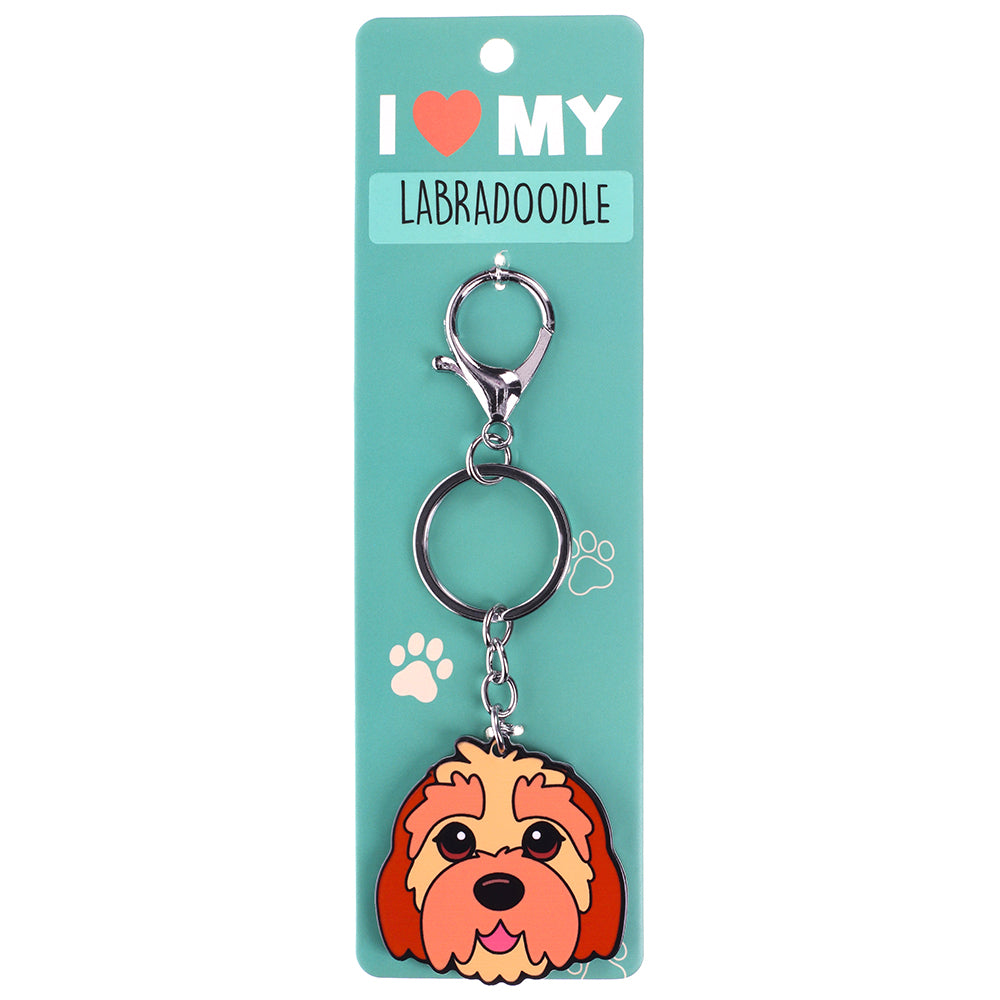 PK095 - Pet Keyring - Labradoodle