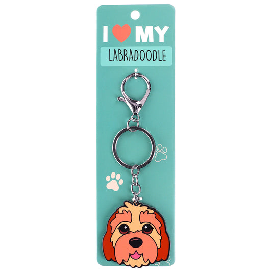 PK095 - Pet Keyring - Labradoodle
