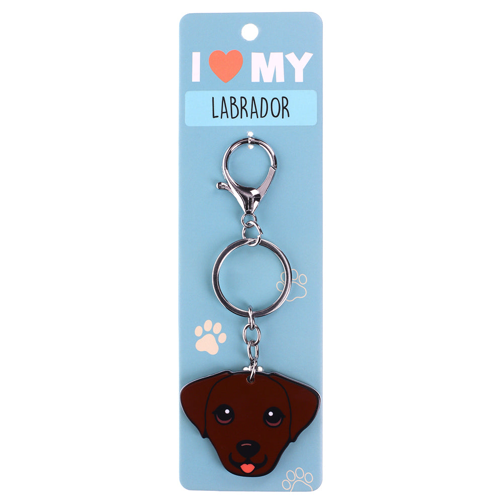 PK097 - Pet Keyring - Labrador Chocolate