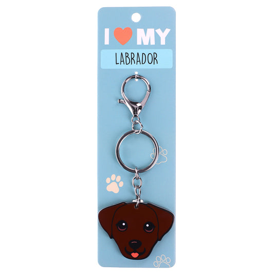 PK097 - Pet Keyring - Labrador Chocolate