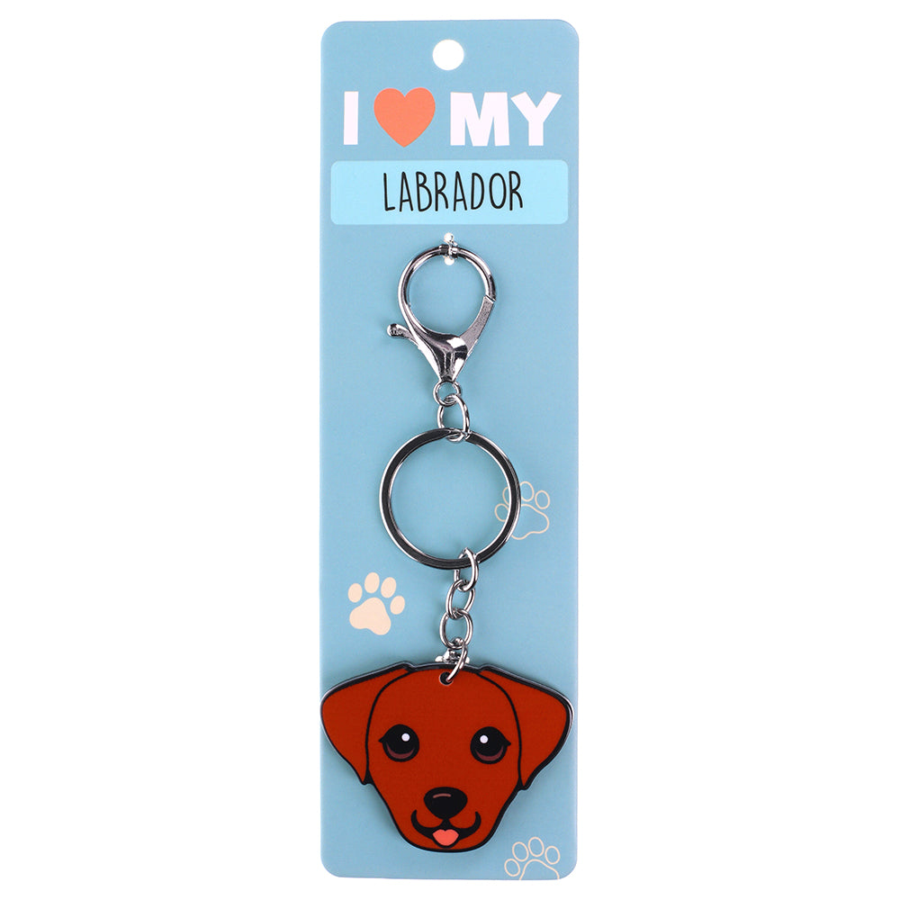 PK098 - Pet Keyring - Labrador Red