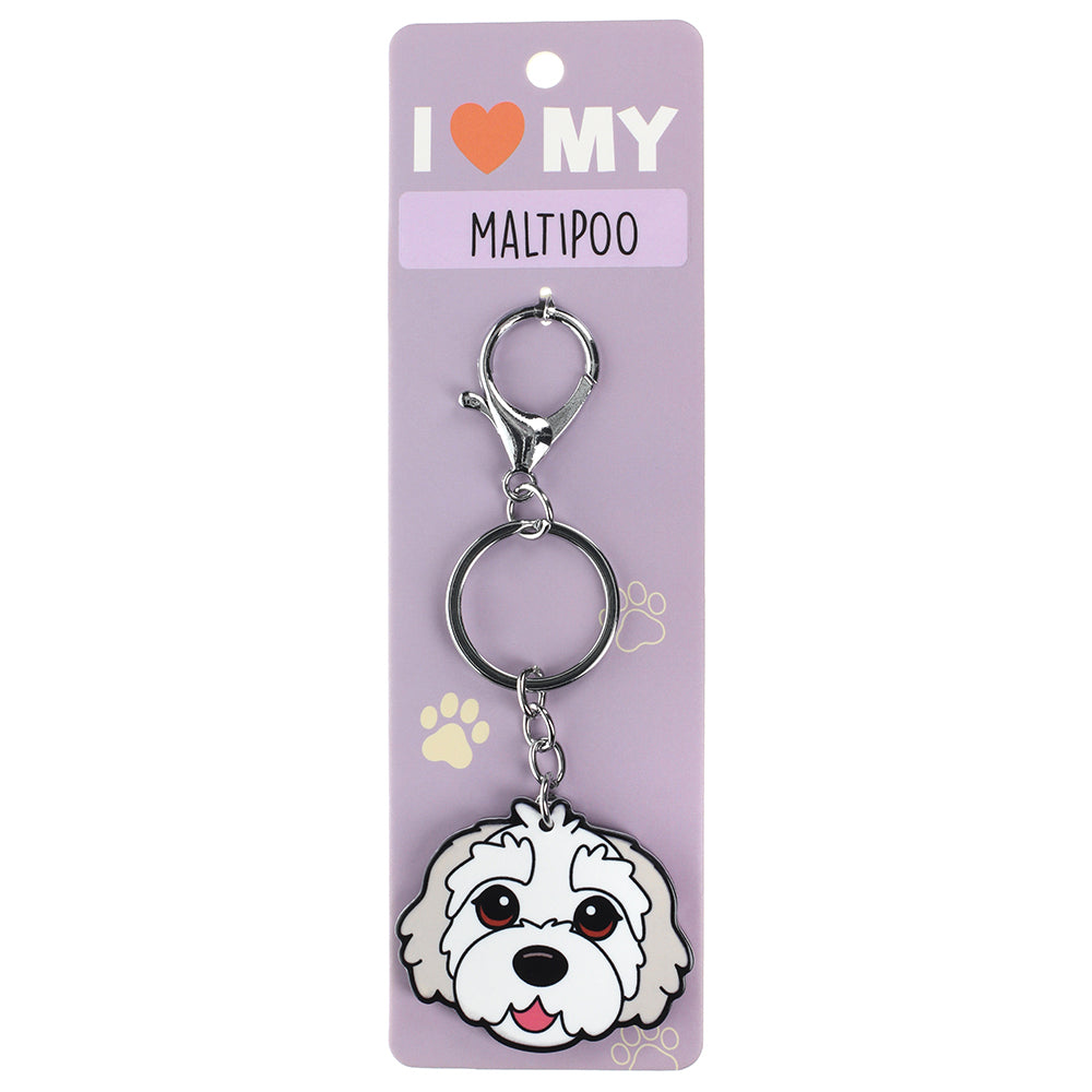 PK102 - Pet Keyring - Maltipoo White